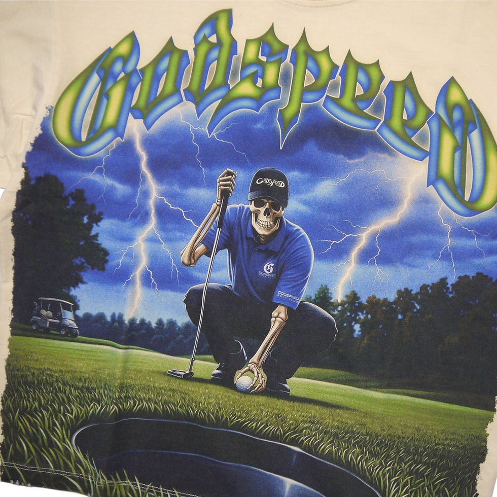 サムネイル： "GODSPEED" No Mulligans S/S Tee (Bone)