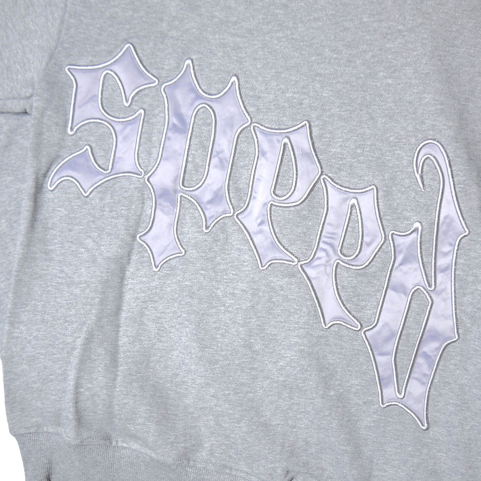 サムネイル： "GODSPEED" OG Satin Logo Sweat Suits V2 (Grey×Silver)
