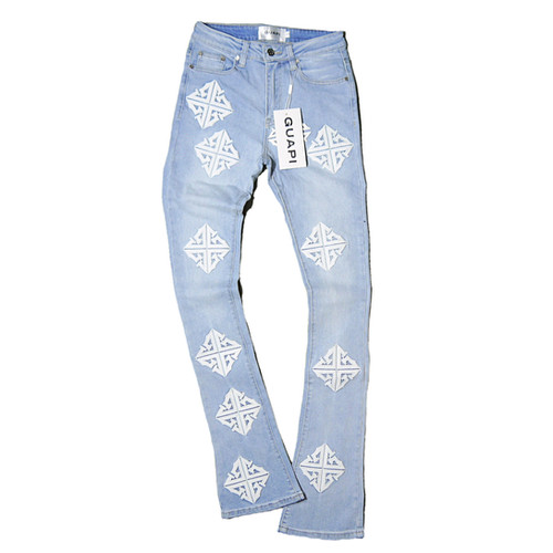 グアピ GUAPI ライトブルーデニム スリムフィット