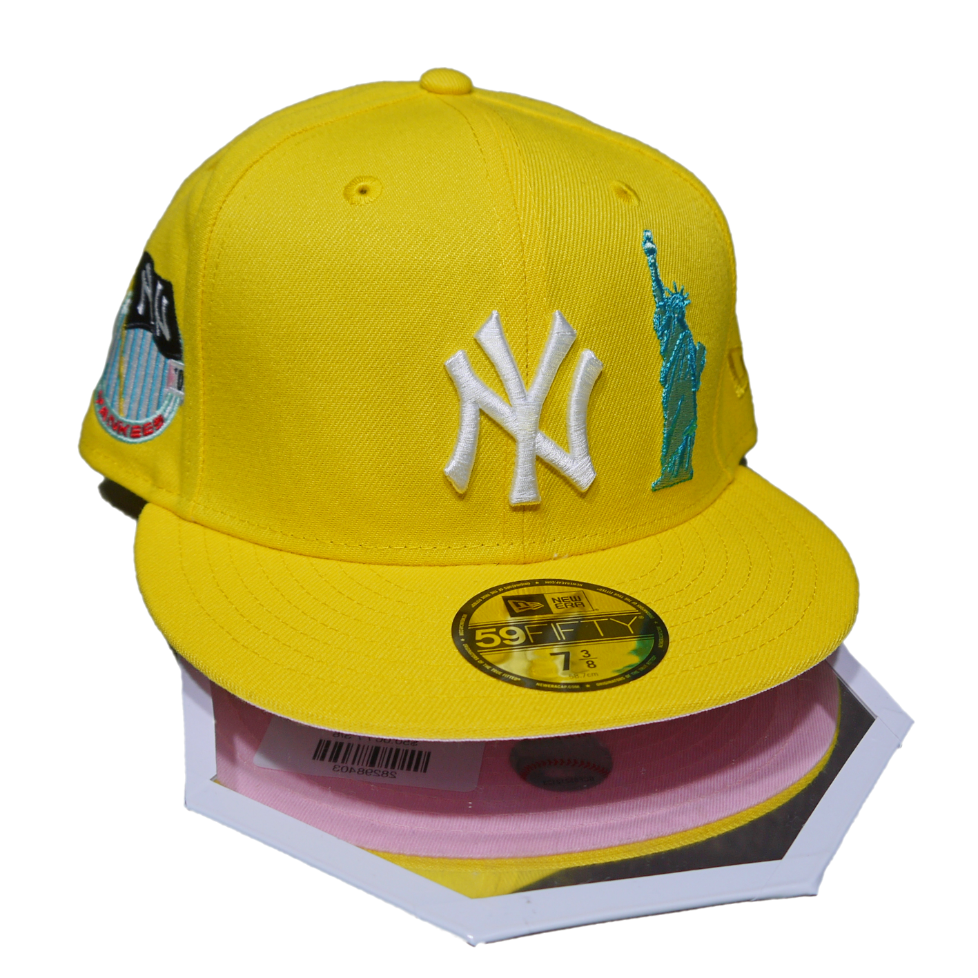 "NEW ERA"59FIFTY NY Yankees Pink UV SOL (Lemonade)