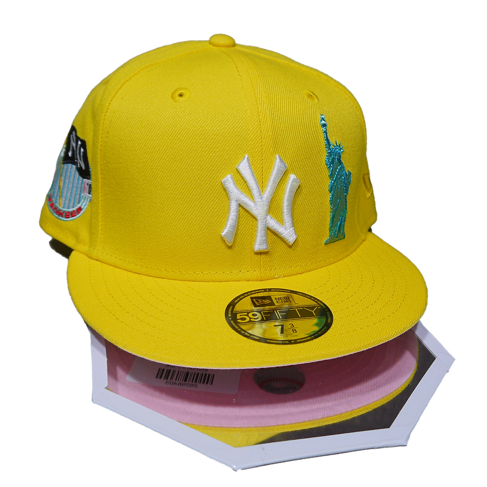 "NEW ERA"59FIFTY NY Yankees Pink UV SOL (Lemonade)