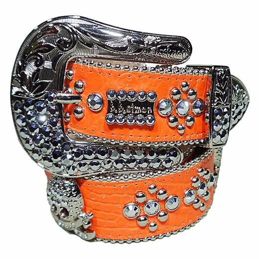 b.b. simon ビジュー付きベルト イエロー b.b. Simon Yellow Black Skull Double Row Crystal Belt