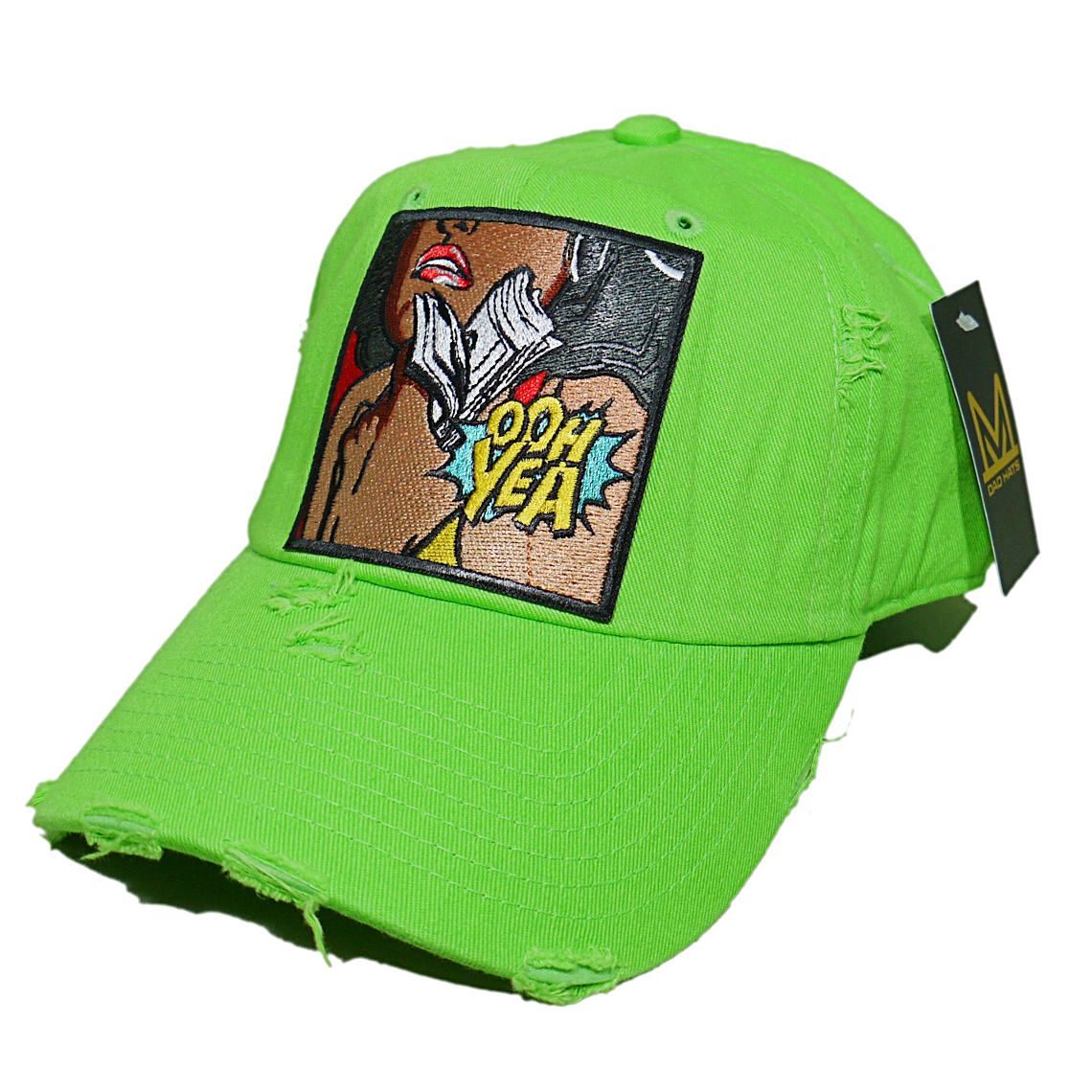 "MV Apparel" OHH YEA Dad Cap (Lime Green)