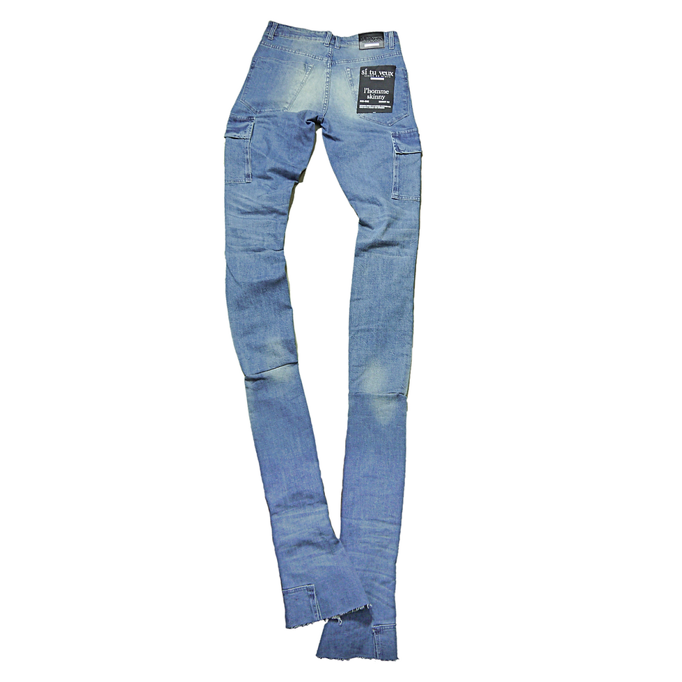 サムネイル： "SI TU VEUX"×"Billy Jean" Karl Stacked Jean (Indigo Wash)