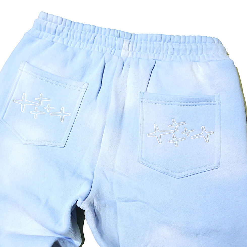 サムネイル： "RETROVERT" Washed Flare Pants (Sky blue)