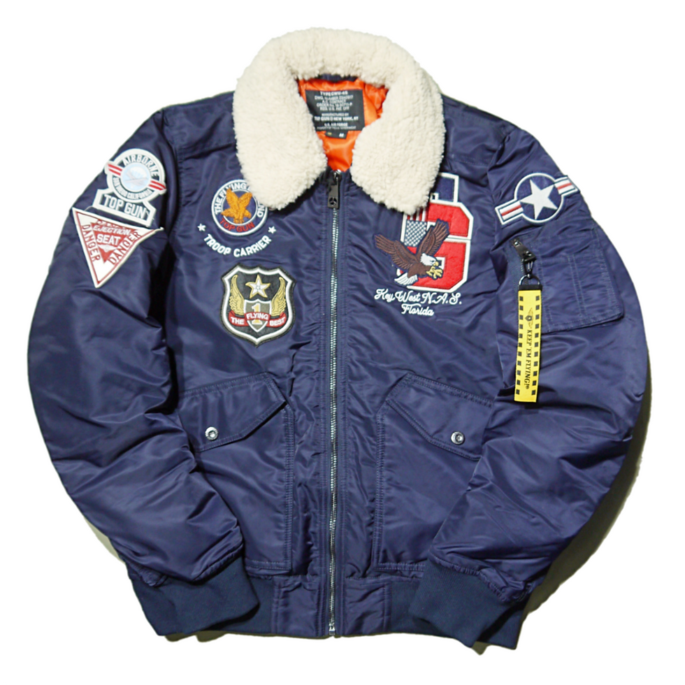 "TOP GUN®︎" Eagle Nylon Jacket (Navy)