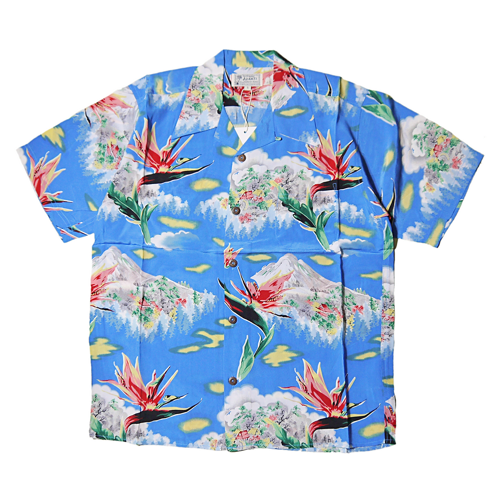 "AVANTI" 100% Silk Aloha Shirts (Paradise Summit)