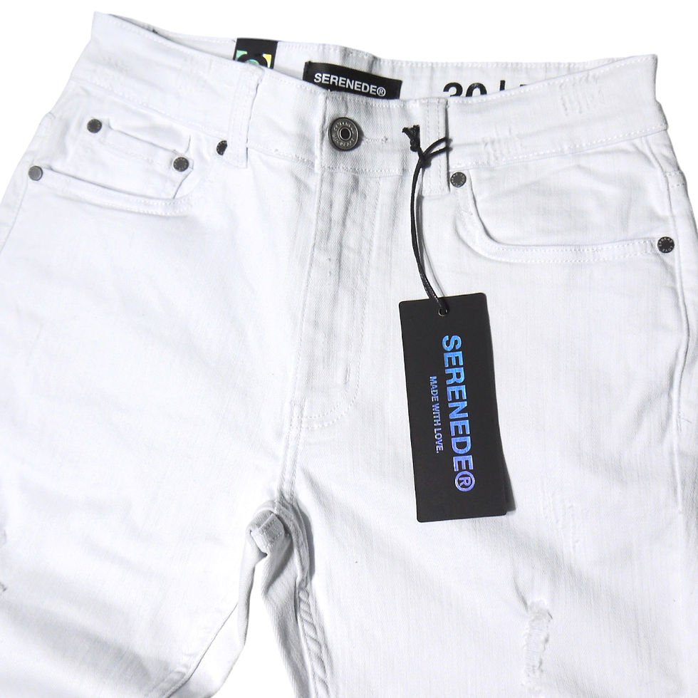 サムネイル： "SERENEDE®︎" Everest Peak Skinny Jeans (White)