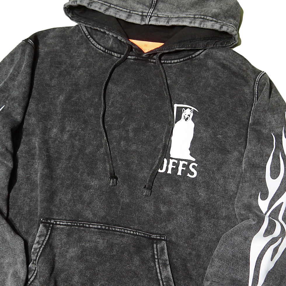 サムネイル： "B WOOD" Jane VS Goliath Hoodie Sets (Washed Black)