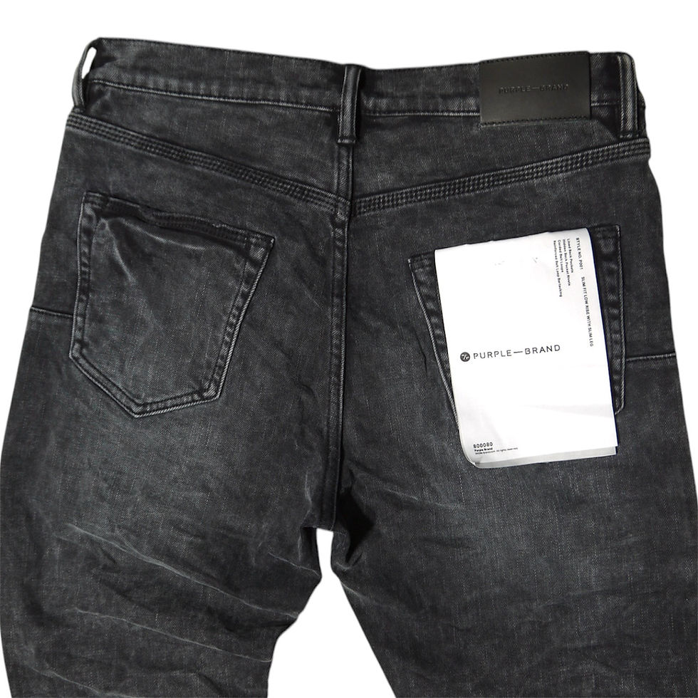 サムネイル： "PURPLE BRAND" Vintage Washed Black P001 Skinny Jeans