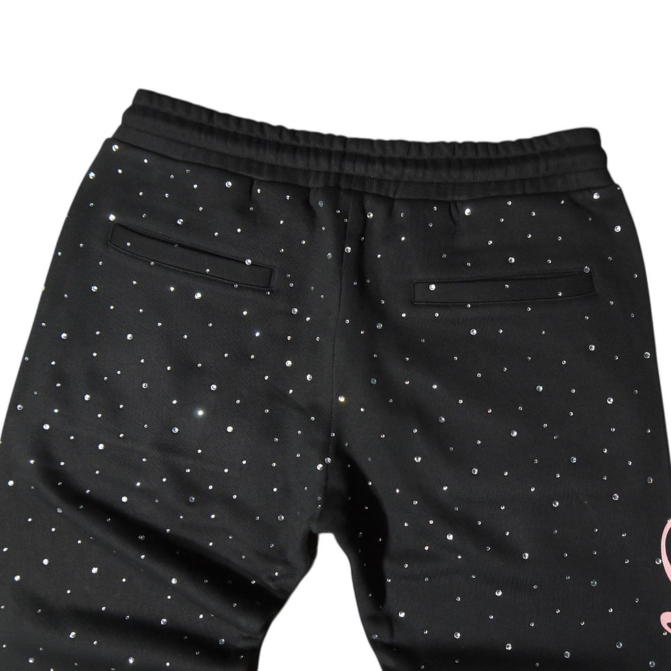 サムネイル： "Almost Someday" Lavish Zip Hoodie Flare Sweat Sets (Black)