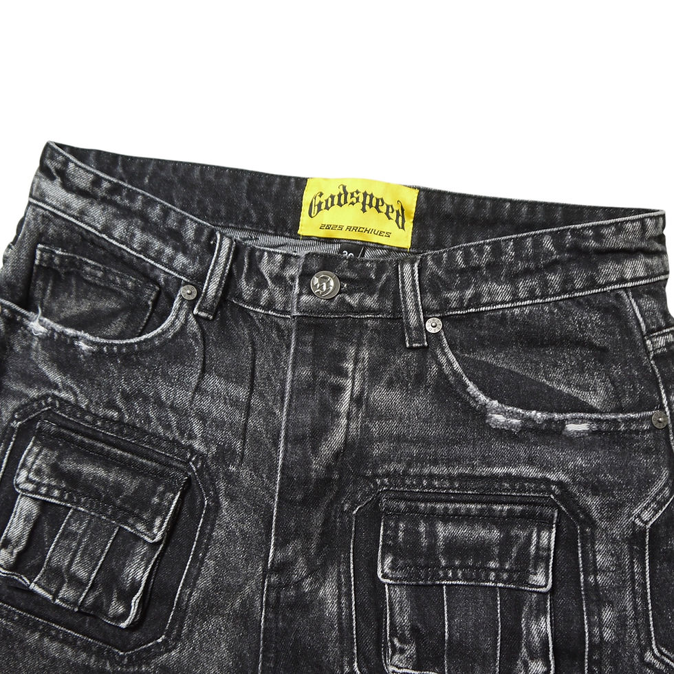サムネイル： "GODSPEED" Octagon Cargo Jhorts (Black)