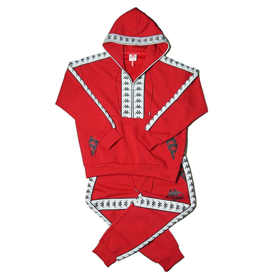 "Kappa" Pull Over Banda Hoody Sets (Red)