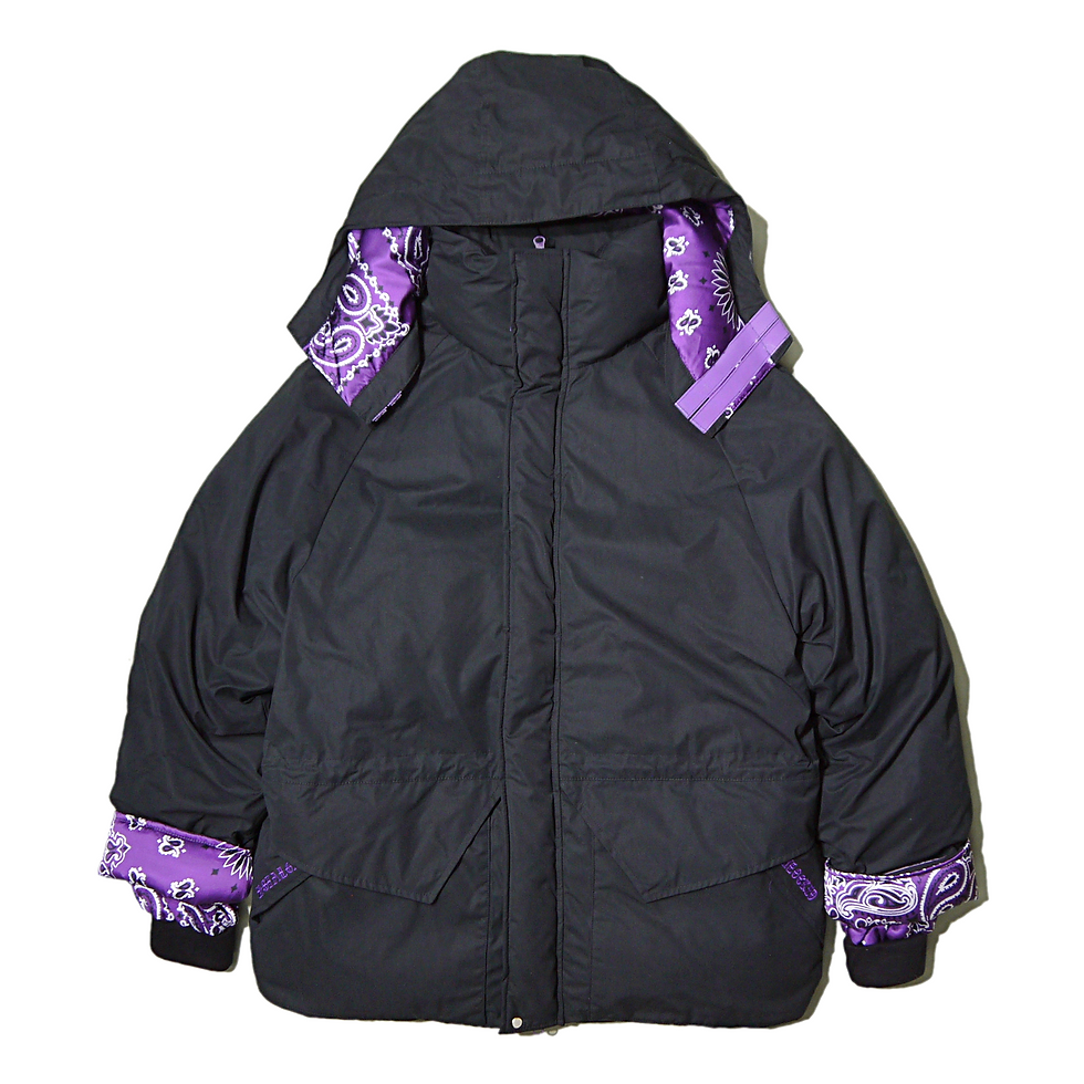 サムネイル： "UNLOCKED NOSTALGIA" Biggie Down Jacket (Blk×Purple)