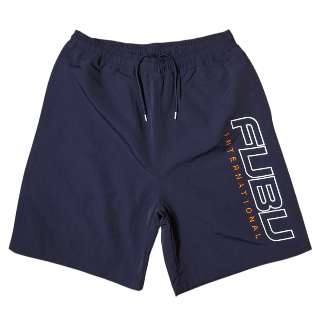 "FUBU" Nylon Shorts (Navy)
