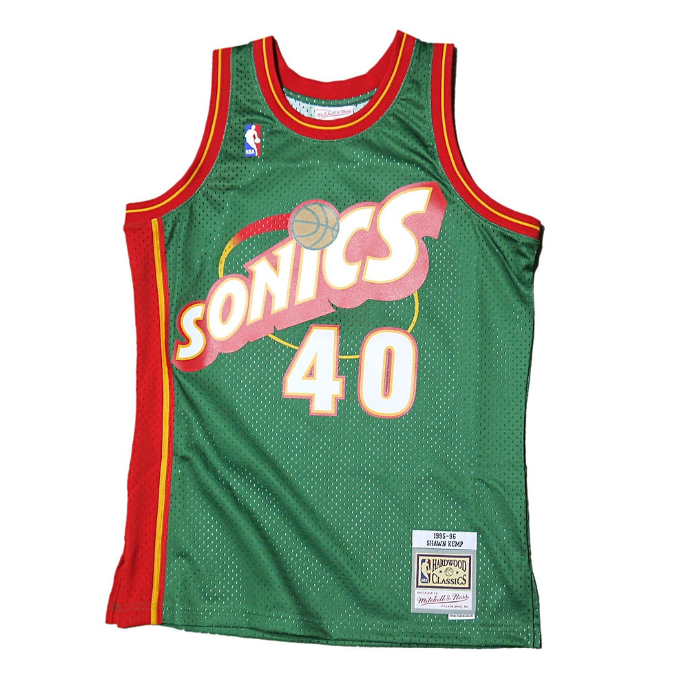 "MITCHELL&NESS" Seattle Super Sonics Swingman Jersey (Green)