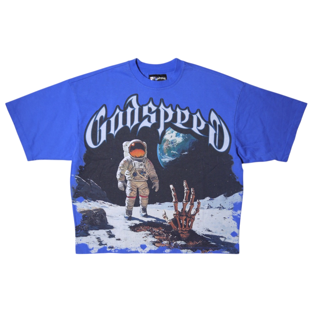 "GODSPEED" First Contact S/S Tee (Royal Blue)