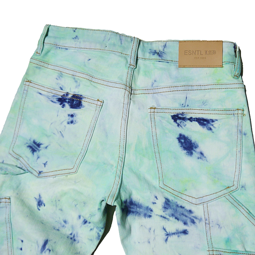 サムネイル： "ESNTL LAB" Airglo Stacked Jeans (Teal)