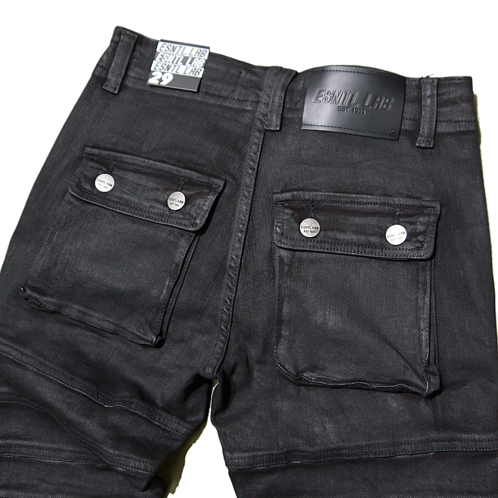 サムネイル： "ESNTL LAB" Eden Waxed Skinny Jeans