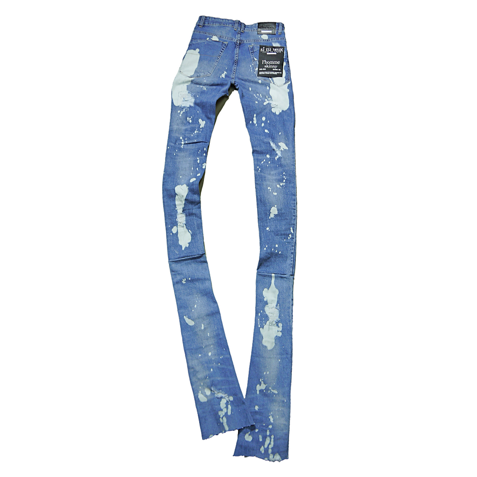 サムネイル： "SI TU VEUX" Arthur Stacked Jean (Indigo Wash)