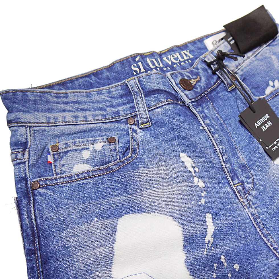 サムネイル： "SI TU VEUX" Arthur Stacked Jean (Indigo Wash)