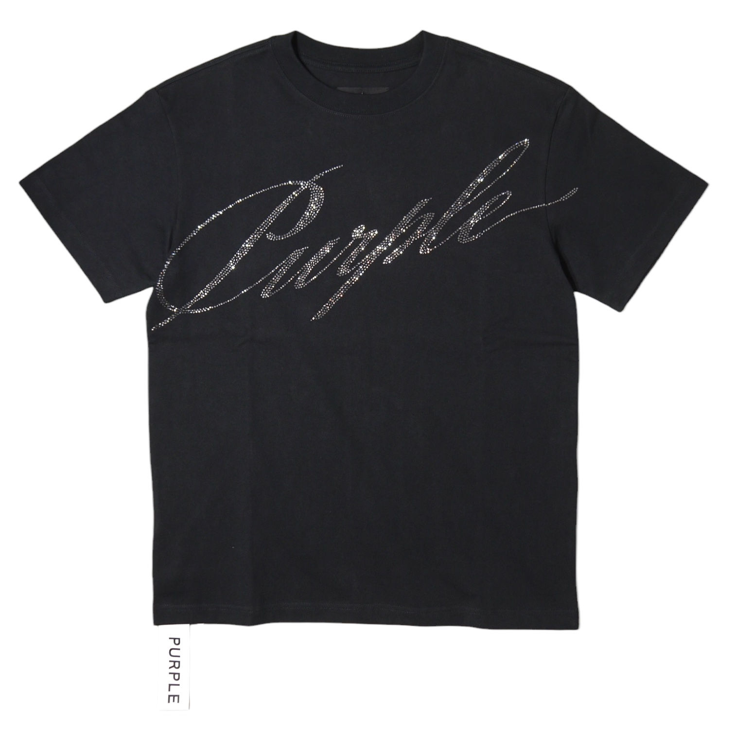 "PURPLE BRAND" Heavy Weight Rhinestone S/S Tee