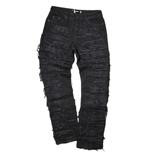 パンツ GUAPI ALL BLACK DISTRESSED BAGGY DENIM All Black Distressed Baggy Denim - Guapi Clothing