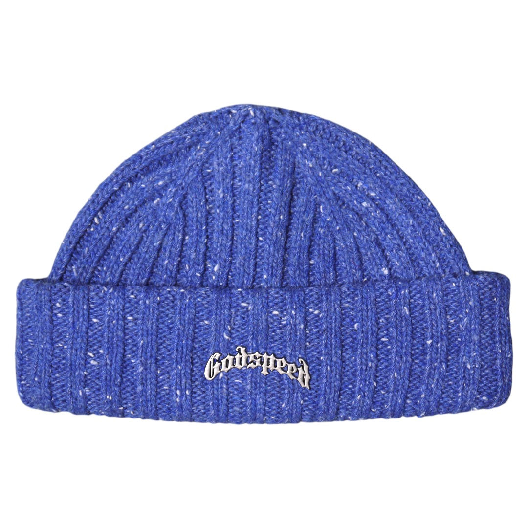 "GODSPEED" OG Logo Beanie (Blue Speckle)