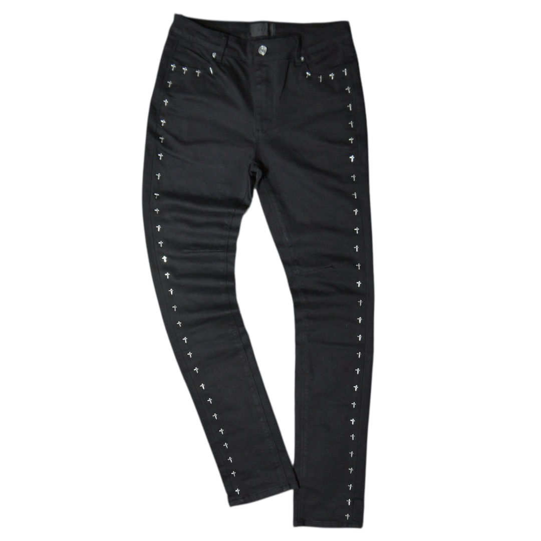 "RtA" Bryant Black Cross Skinny