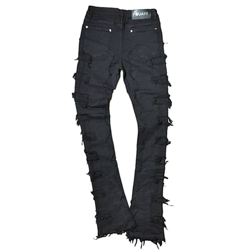 パンツ GUAPI OBSIDIAN BLACK STACKED DENIM Obsidian Black Icon Stacked Denim - Guapi Clothing