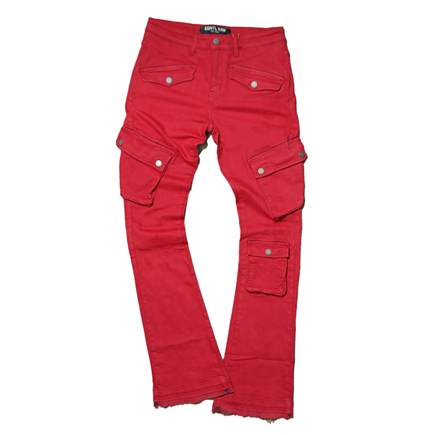"ESNTL LAB" Guru Cargo Flare Jeans