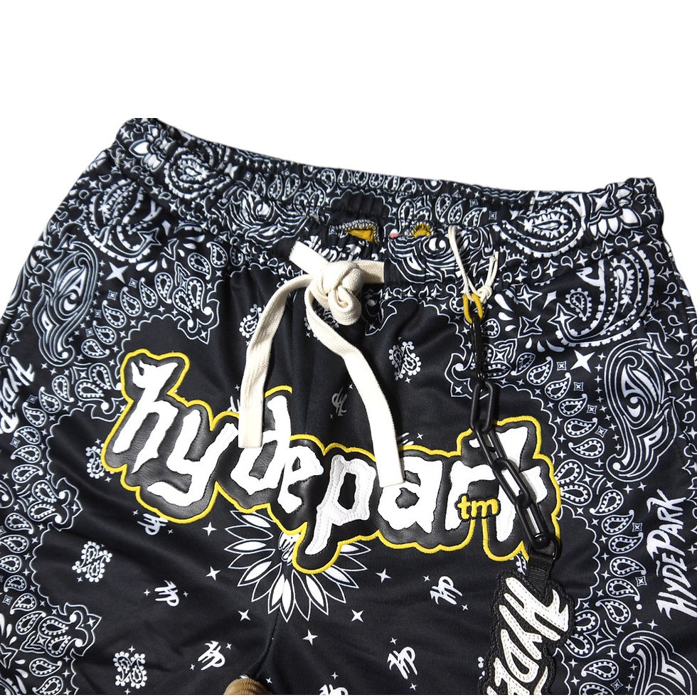 サムネイル： "Hyde Park" Bandana Shorts (Black)