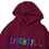 サムネイル： "Lyfestyle" Mixed Up Multi Color Script Hoody (Burgundy)