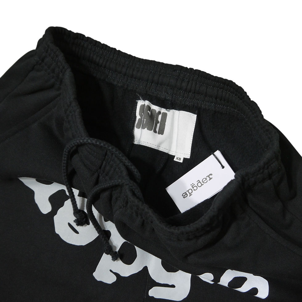 サムネイル： "SP5DER" Reflective Beluga V2 Hoodie Sets (Black)
