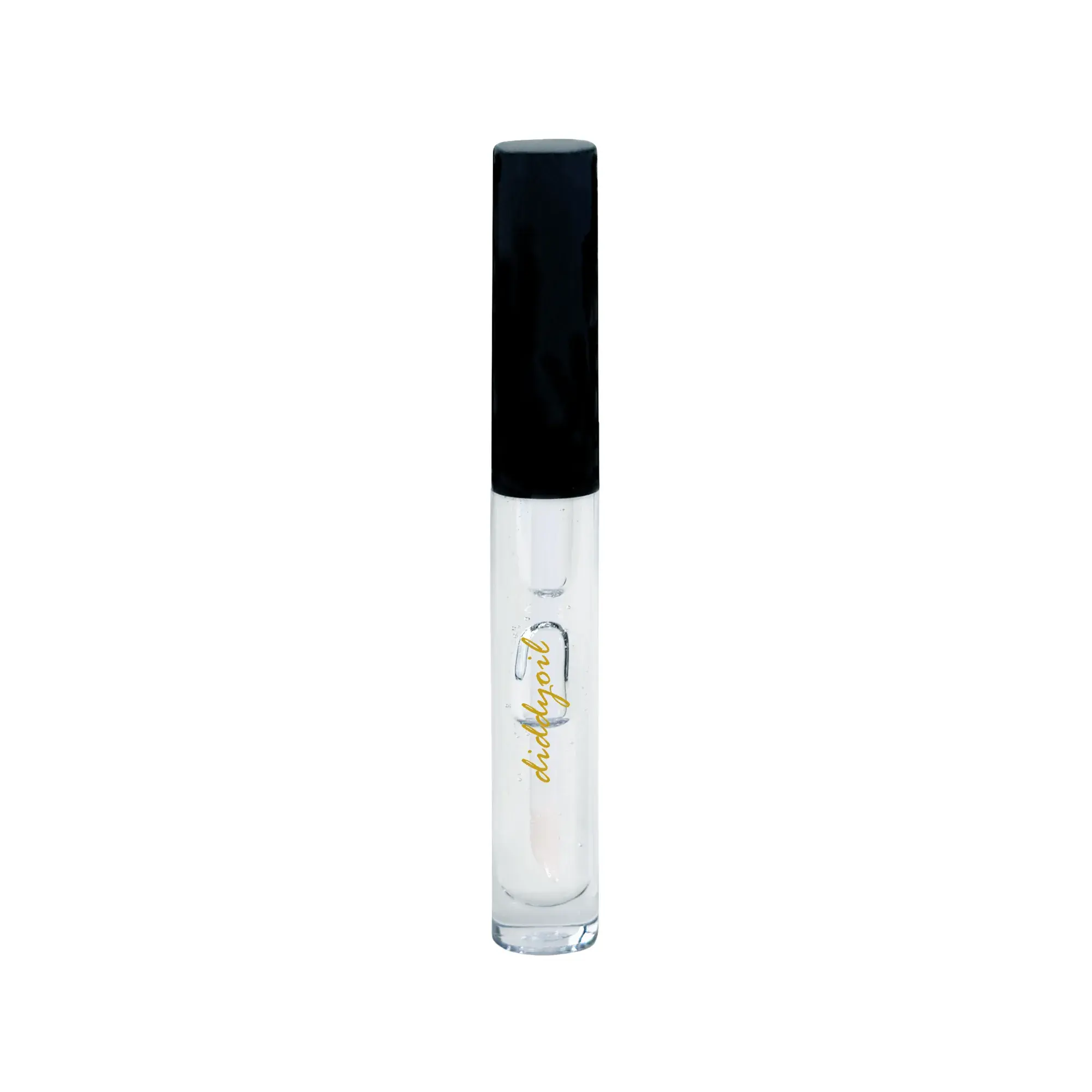 Clear lip gloss tube, diddyoil label