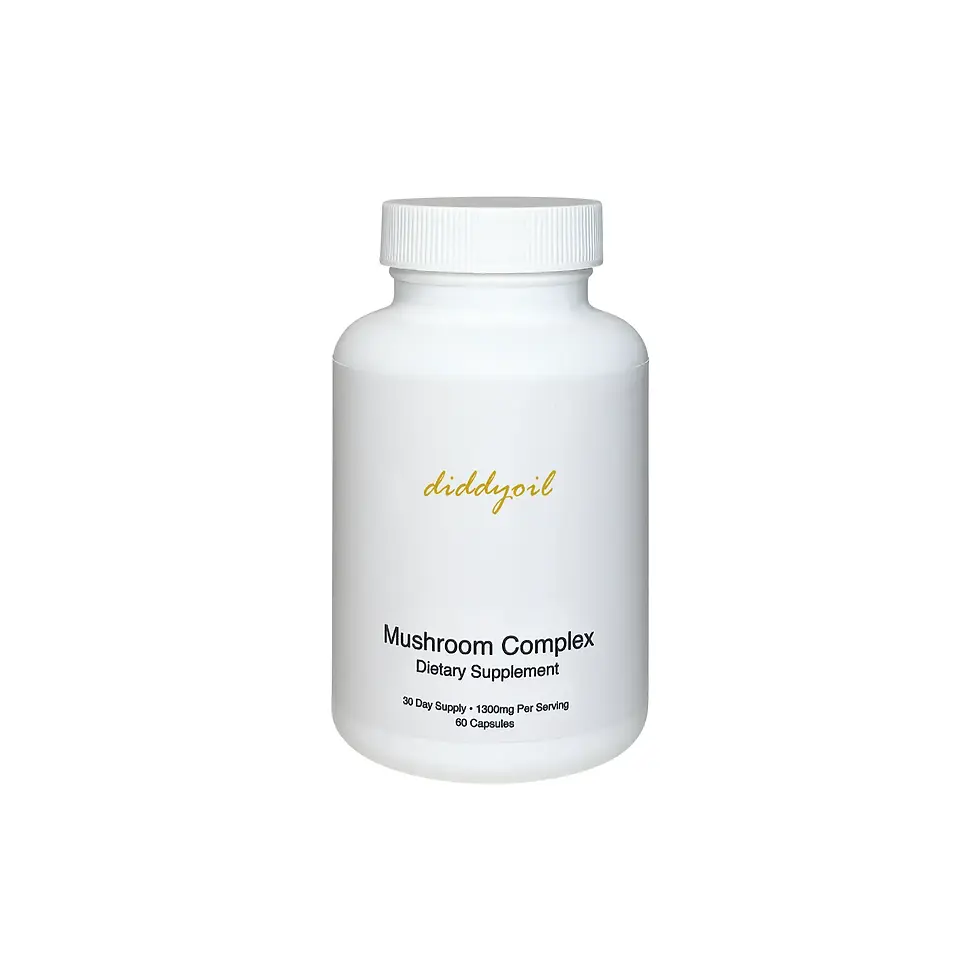 Diddyoil Mushroom Complex Dietary Supplement bottle