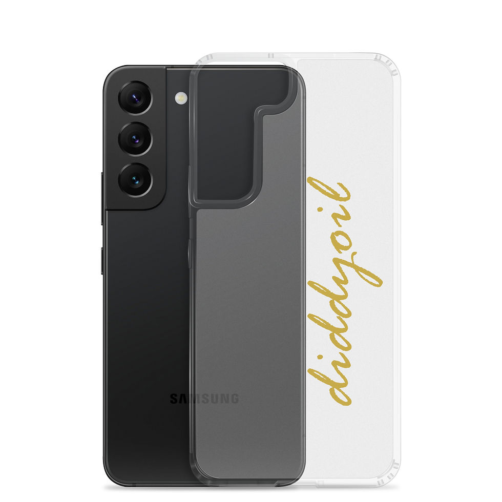 Thumbnail: Clear phone case with Diddyoil text