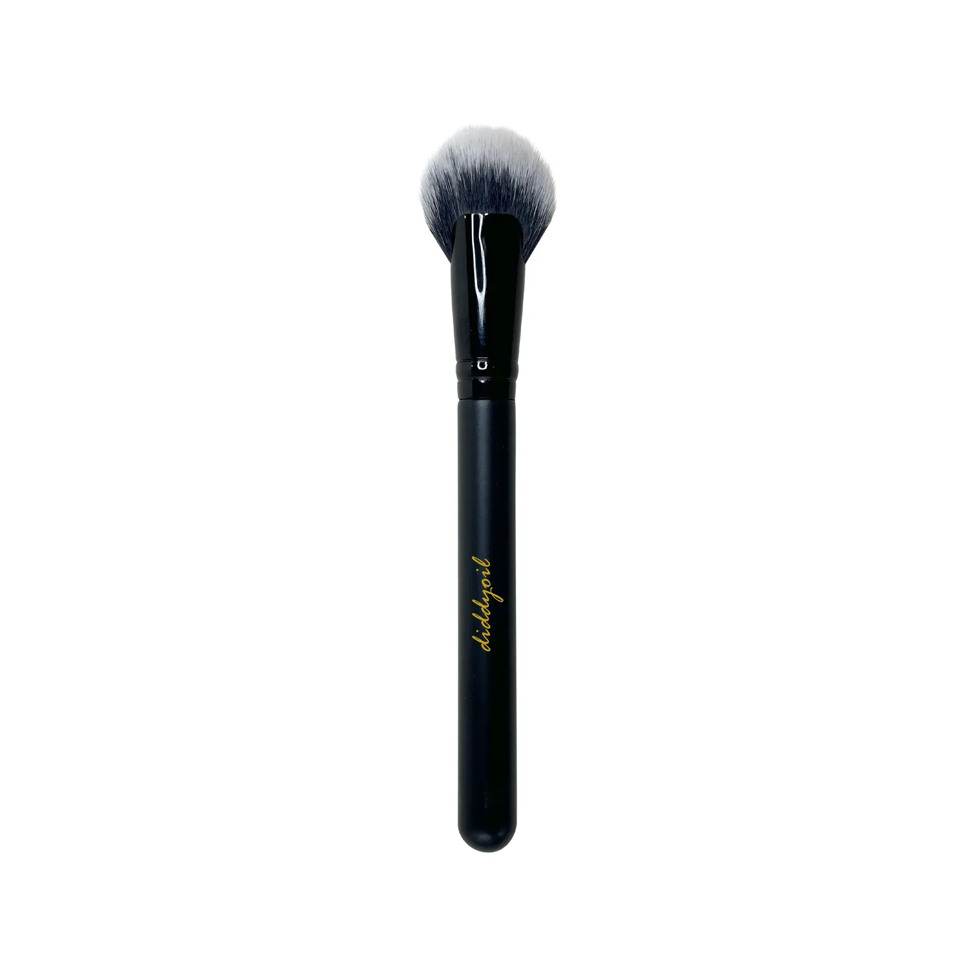 Black powder brush for makeup application diddyoil