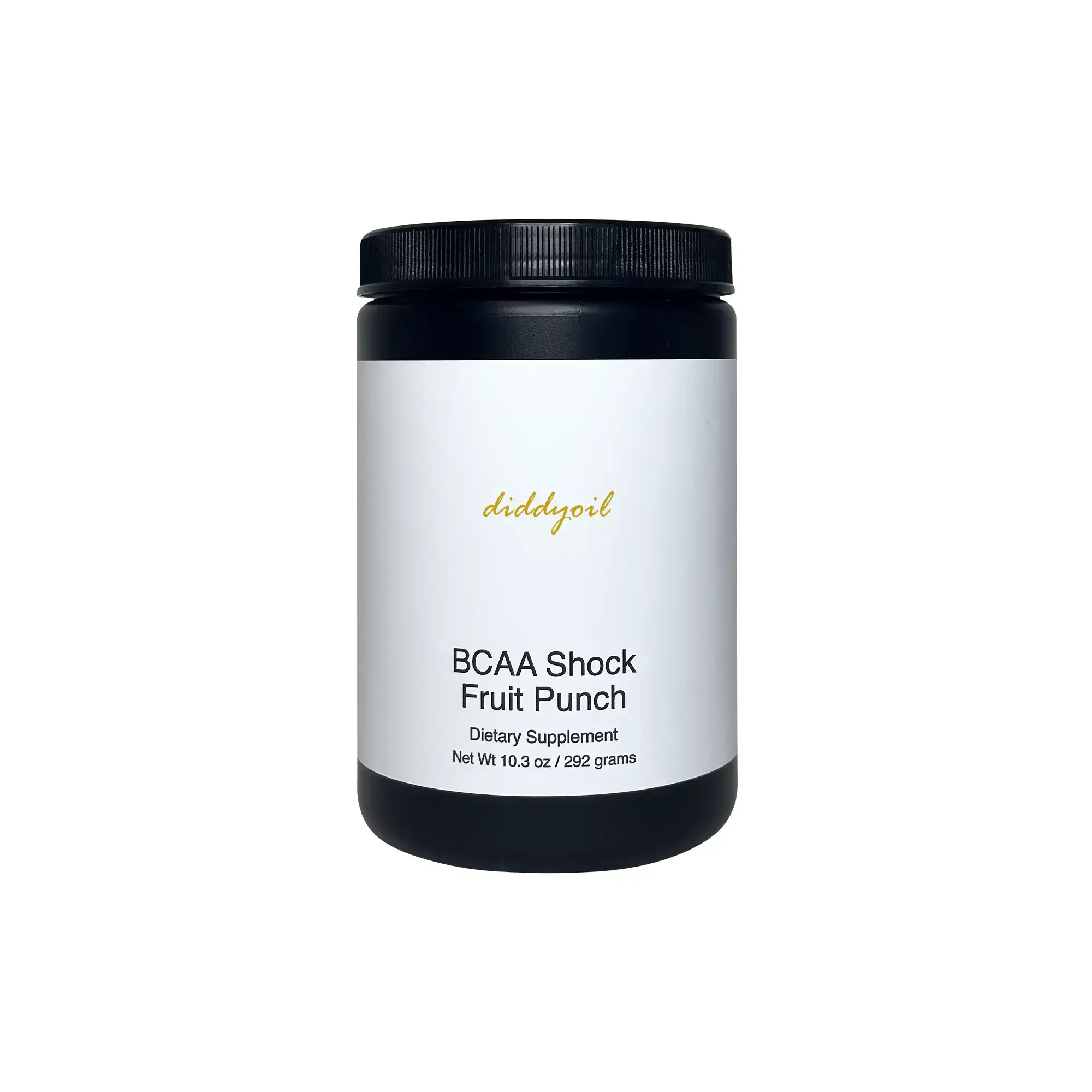 Diddyoil BCAA Shock Fruit Punch dietary supplement jar