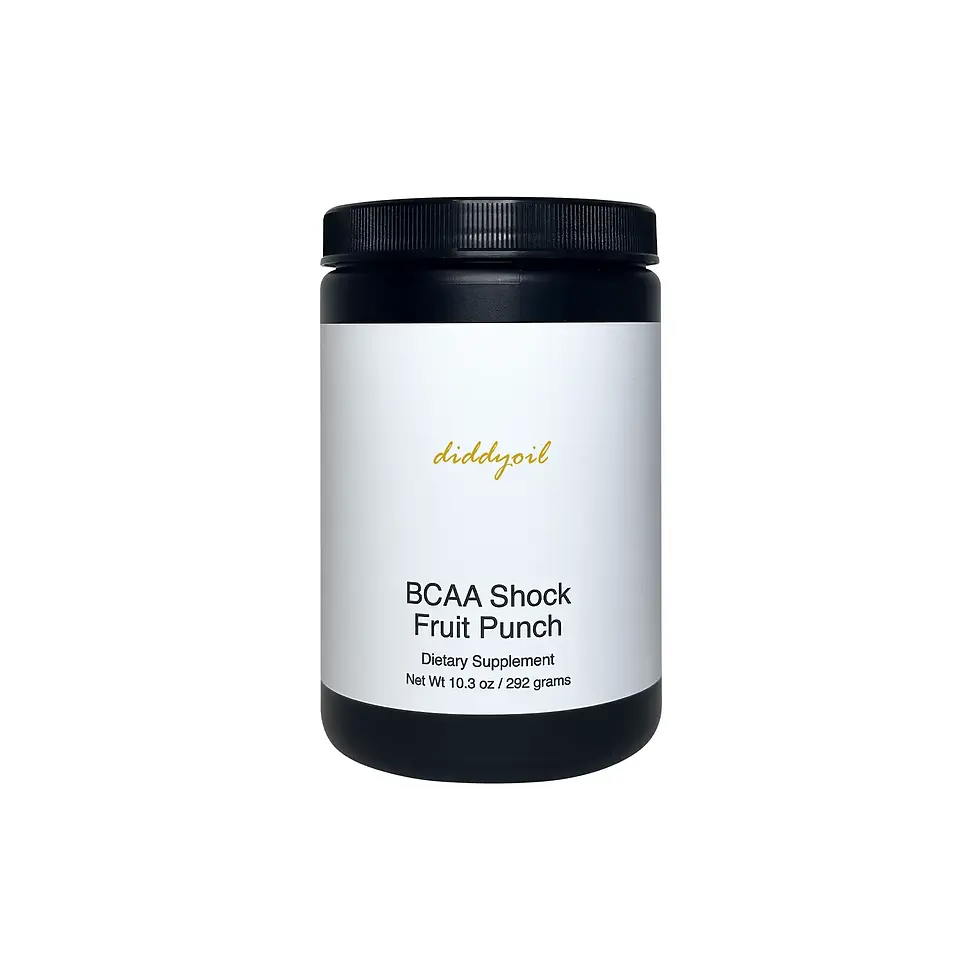 Diddyoil BCAA Shock Fruit Punch dietary supplement jar