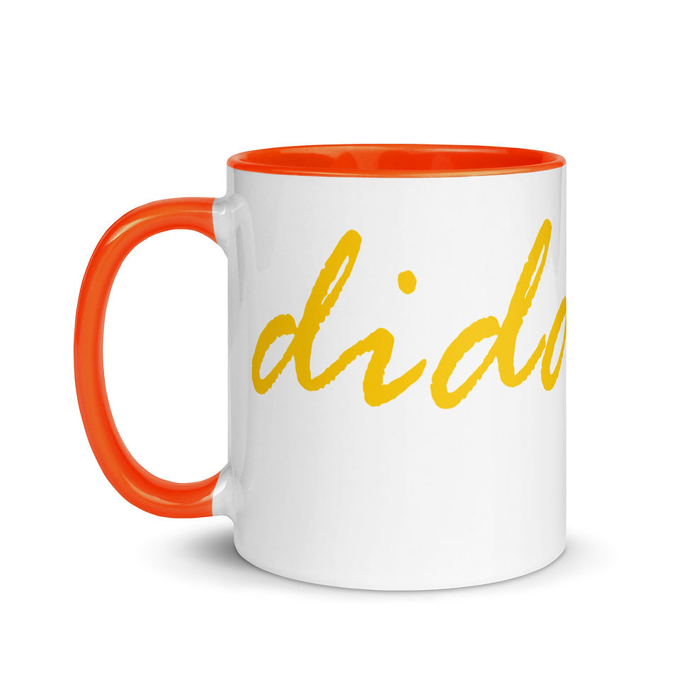 Thumbnail: Orange-handled mug with Diddyoil logo