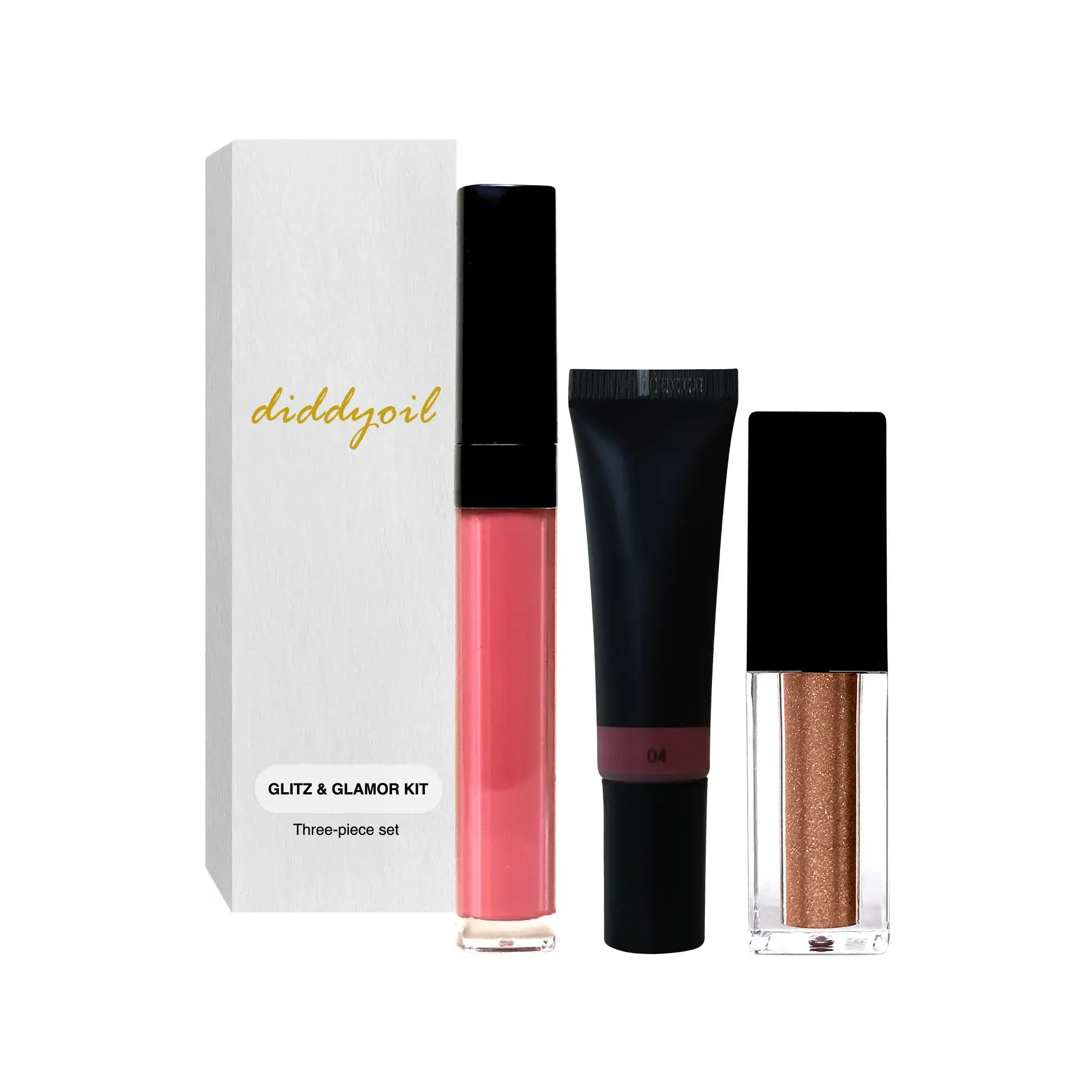Diddyoil Glitz & Glamor Set: Lip gloss, concealer, and eyeshadow