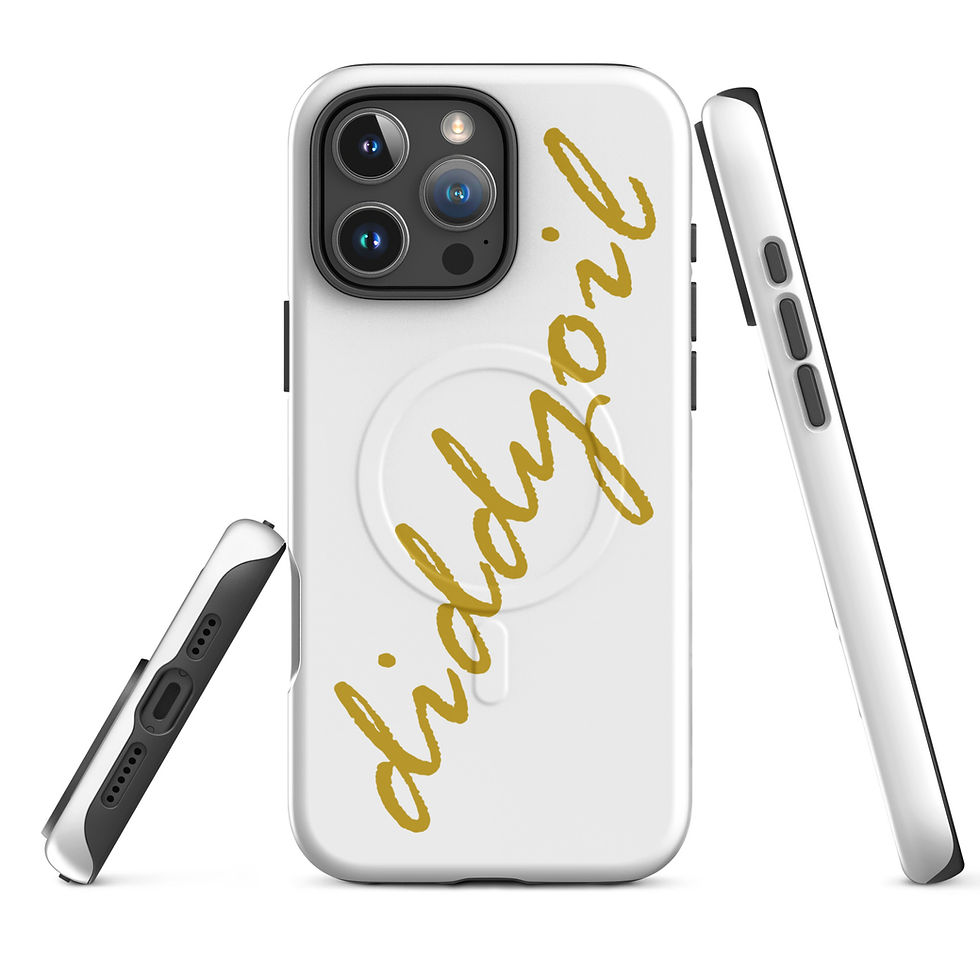 Thumbnail: White iPhone case with Diddyoil logo