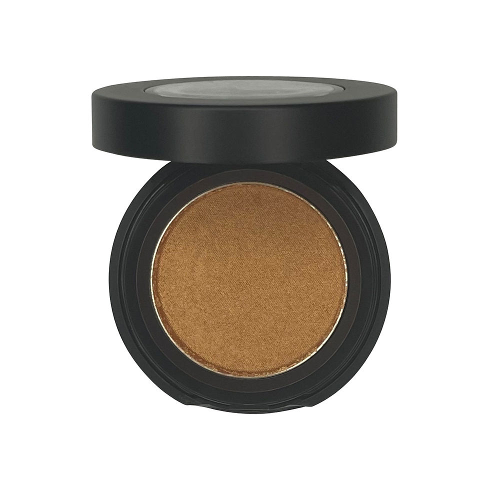 Thumbnail: Single Pan Eyeshadow - Dusk: metallic bronze eyeshadow in black compact diddyoil