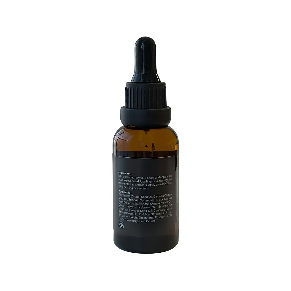 Thumbnail: Amber bottle of Diddyoil beard growth oil
