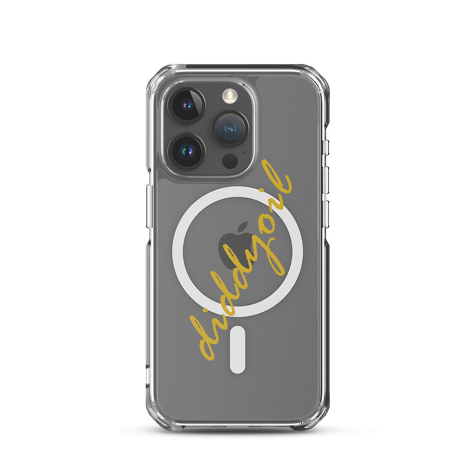 Thumbnail: iPhone 13 Pro Max clear case with diddyoil logo
