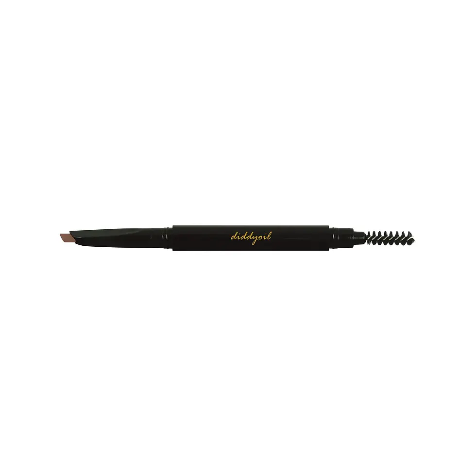 Double-ended eyebrow pencil: eyebrow definer and spoolie diddyoil
