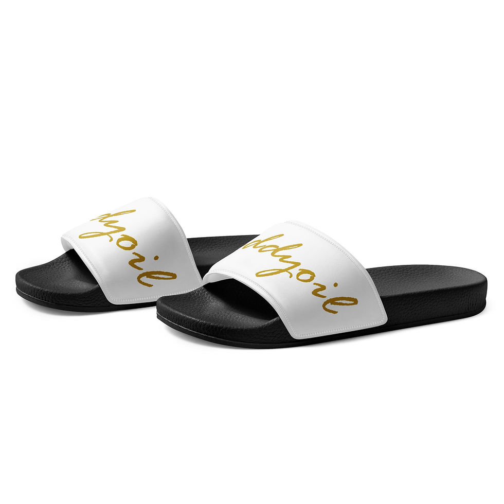 Thumbnail: White slides with gold Diddyoil text