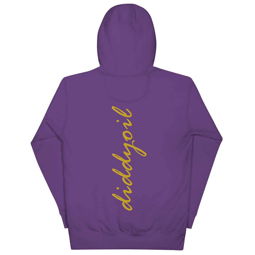 Thumbnail: Purple hoodie featuring Diddyoil logo