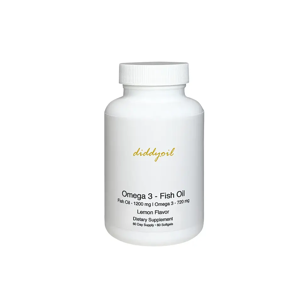 Diddyoil Omega 3 Fish Oil bottle